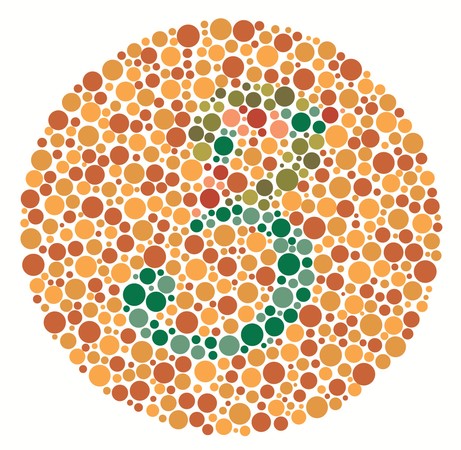 מבחן אישיהרה - עיוורון צבעים