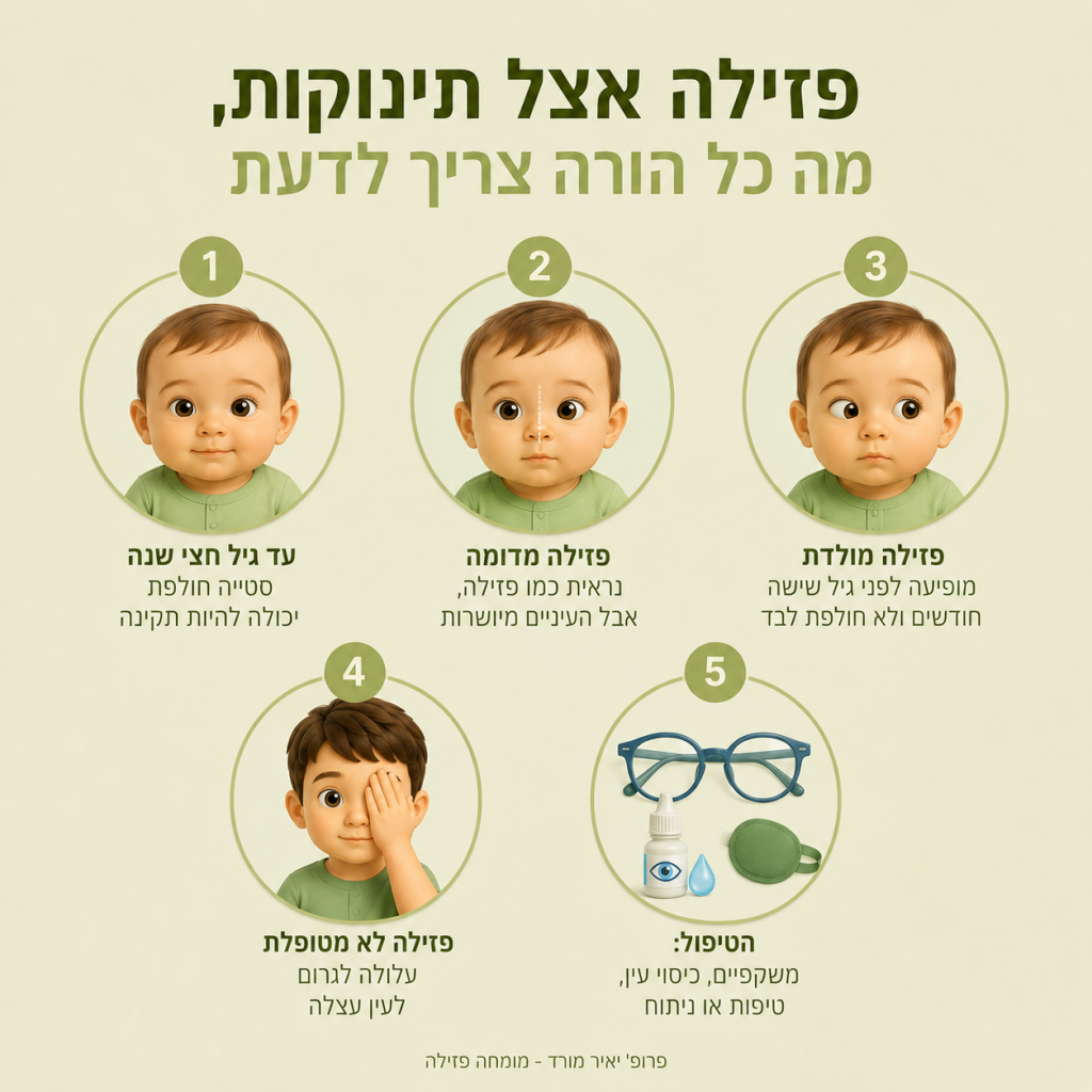 פזילה אצל תינוקות, מה כל הורה צריך לדעת