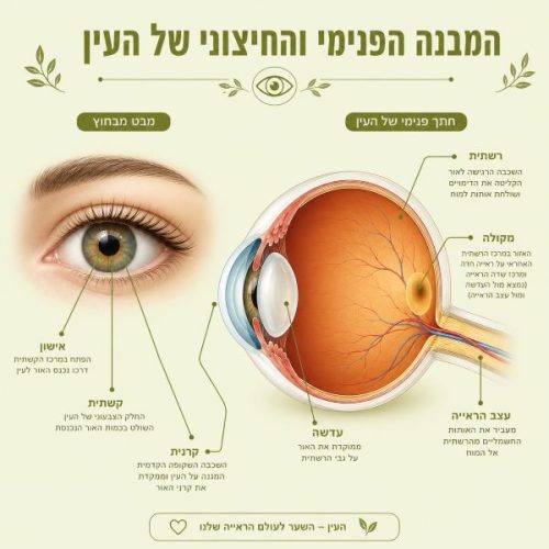המבנה הפנימי והחיצוני של העין